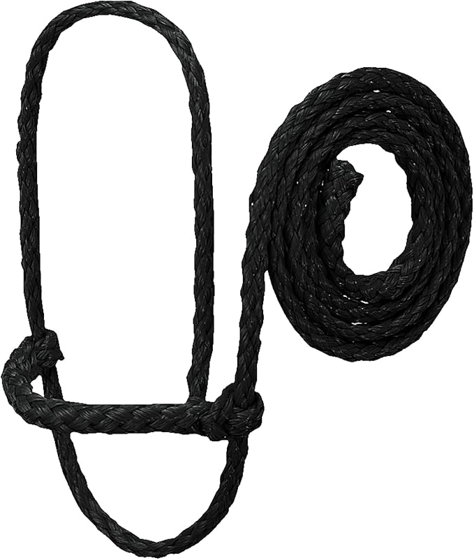 Weaver Leather Livestock Poly Rope Sheep Halter, Black