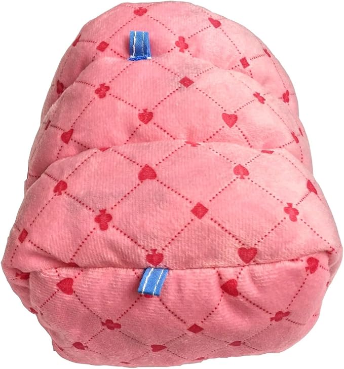 WOWOWMEOW Guinea Pig Cave Bed Small Animals Warm Cage Hanging Bed for Rat, Chinchilla, Hedgehog, Rabbit (M, Poker-Pink)