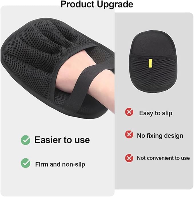 2025 New Upgraded Electrostatic Pet Hair Removal Gloves - Reusable Cat Hair Remover & Dog Hair Removal Mitt with Elastic Cuff & Finger Loops for Furniture, Bedding, Car (2pcs)