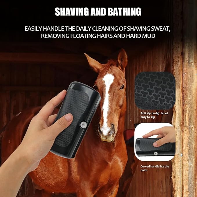 MAXIMILIAN Deshedding Brush for Dogs Cats Horses Undercoat Tool for Large and Small Pets Comb Removes Loose Dirt Hair and Fur Professional Pet Groomer
