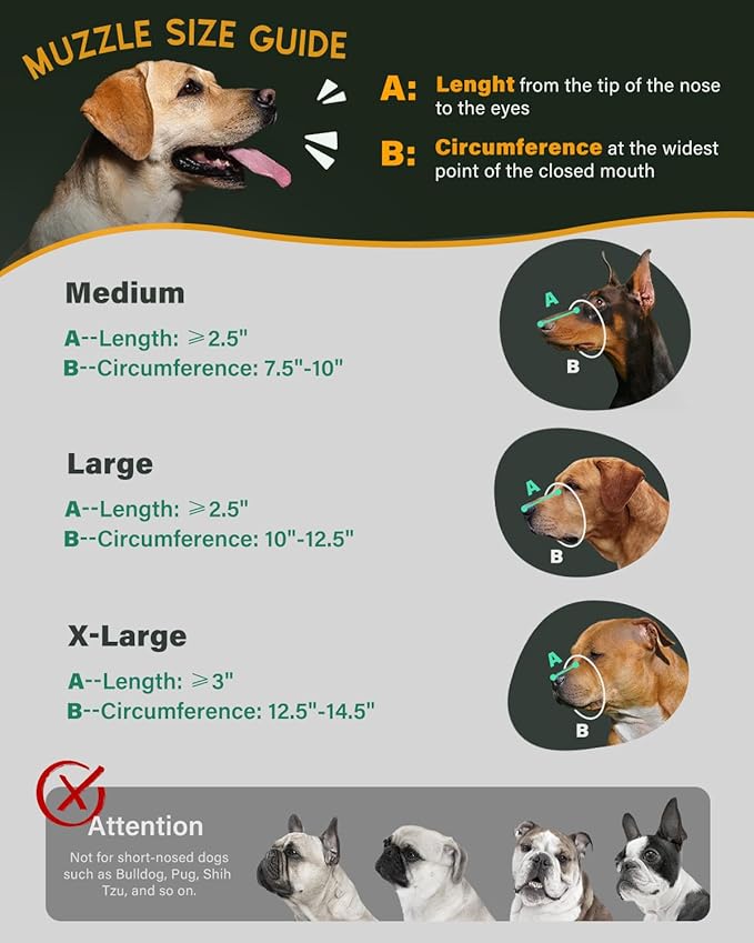 Dog Muzzle, Leather Basket Soft Muzzles Medium Large Breeds, Pitbull Dog Muzzle Amstaff Staffordshire Terrier, German Shepherd Dalmatian Doberman Adjustable (XL)