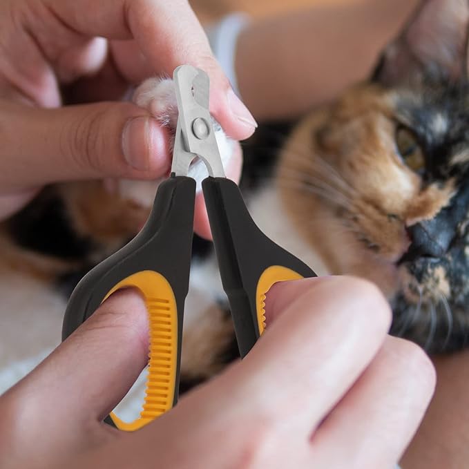 Cat Nail Clipper, Premium Dog Nail Clippers Trimmers Cat Claw Pet Nail Clippers Professional Ergonomic Anti-Slip Small Animals Grooming Tool for Kitten Cats Puppy Birds Hedgehogs Rabbits Hamsters