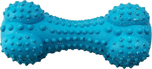 Max Fusion Made with Nike Grind, Arlee Rubber Bone Dog Toy, Dog Toys for All Dogs, Blue Durable & Natural Rubber Chew Toy for Play, Fetch, Tug & Chewing, Large, 1 Count