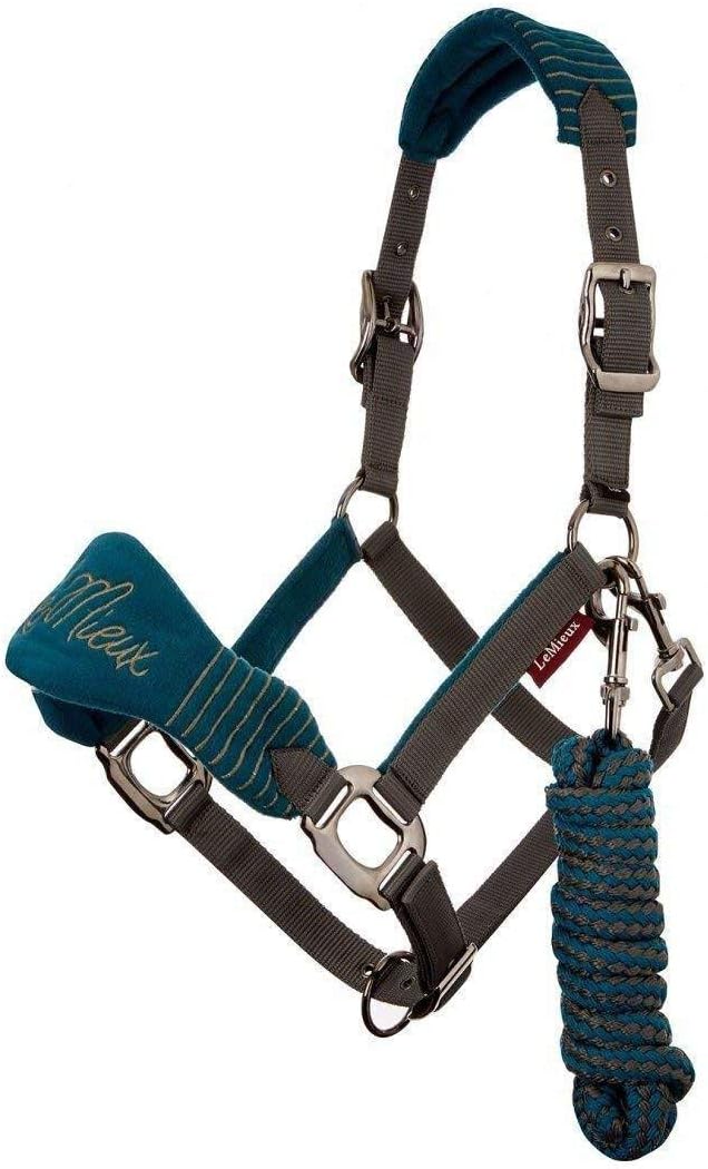 LeMieux Vogue Fleece Headcollar - Halter & Leadrope - Extra Padding, Adjustable at Curb and Poll Strap