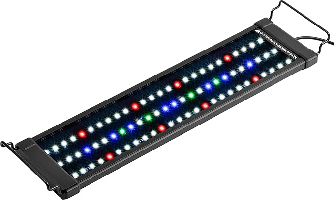 NICREW ClassicLED Plus LED Aquarium Light with Timer, 15 Watts, for 18 to 24 Inch Fish Tank Light, Daylight and Moonlight Cycle, Brightness Adjustable