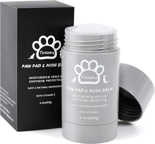 Cat Dog Paw Pad Balm Stick (2.4 oz) | Natural Lick Safe Dog Paw Blam Protector, Soother & Moisturizer for Cracked Dry & Damaged Paws, Nose & Elbows | Snout Soother for Dogs