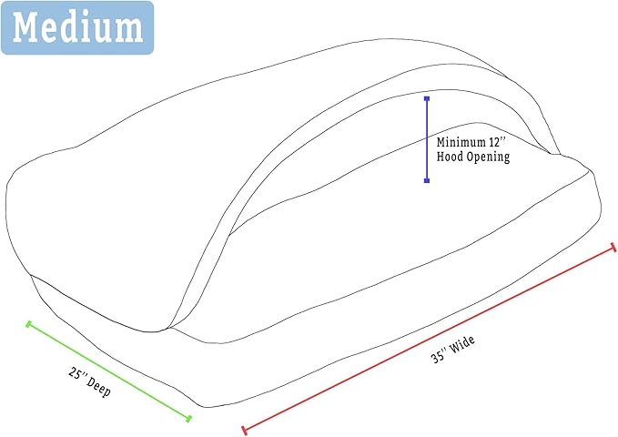 Snoozer Pet Products Luxury Rectangle Cozy Cave, Wag Collection, Medium, Starpatch Red Diamond