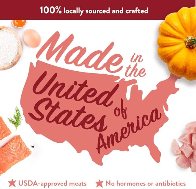 Human-Grade Mixed Variety Pack Wet Cat Food Pouch Boots' Salmon N' Pumpkin - Moist, Soft Cat Food Mixer, Topper, and Rotational Meal by Portland Pet Food Company -12 Pack