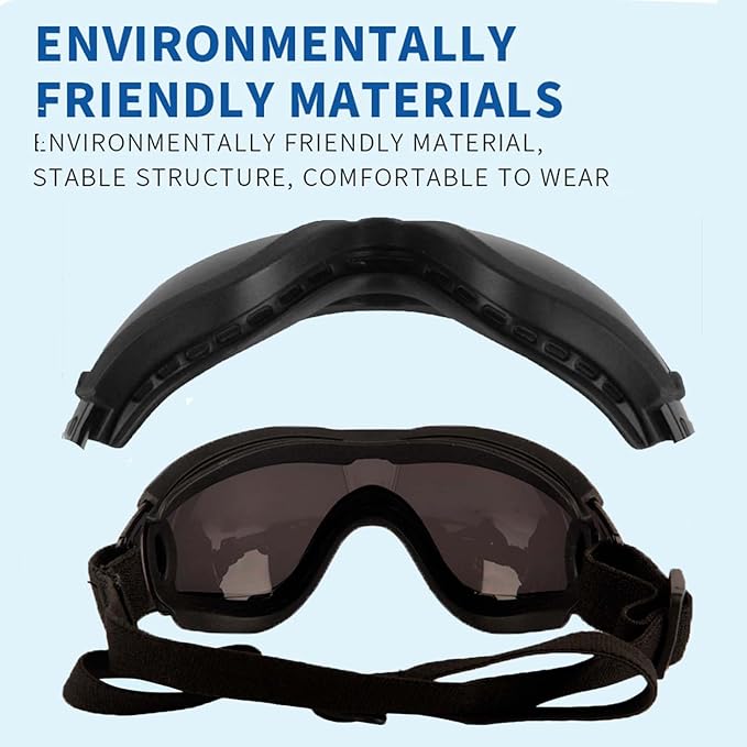 Medium Dog Sunglasses with Adjustable Strap UV Protection, Winproof Puppy Sunglasses, Suitable for Dogs Eyes Protection，Soft Dog Goggles