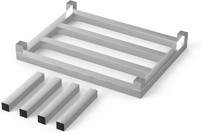 18 in X 24 in. Aquarium Stand | Industrial Style Aluminum Fish Tank Base with Open Frame Design