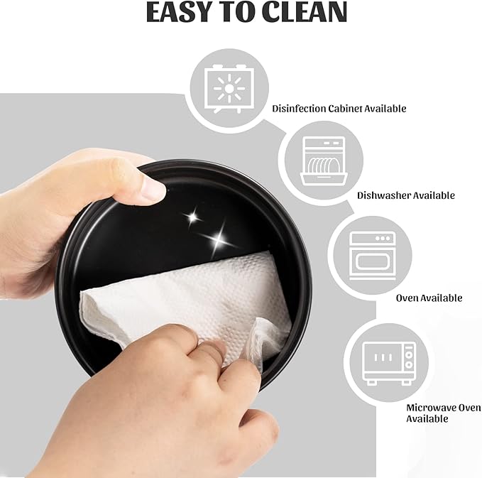 SPUNKYJUNKY 15° Slanted Ceramic Dog and Cat Bowl with Wooden Stand, Tilted Bulldog Food and Water Bowl No Slip Non-Spill for Cats Medium Dogs Big Face Pets 28.7 OZ (3.6 Cups, Black)