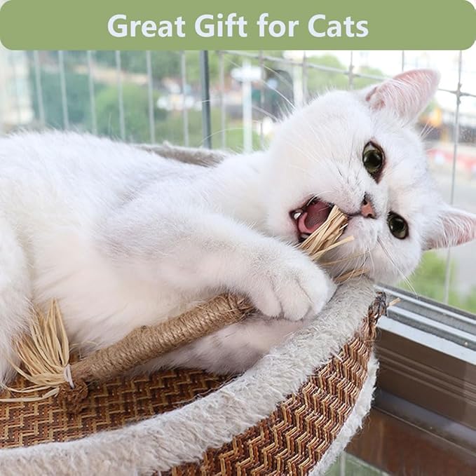 6 PCS Silvervine Sticks for Cats - Natural Cat Chew Toys for Teeth Cleaning, Kitten Teething & Aggressive Chewers