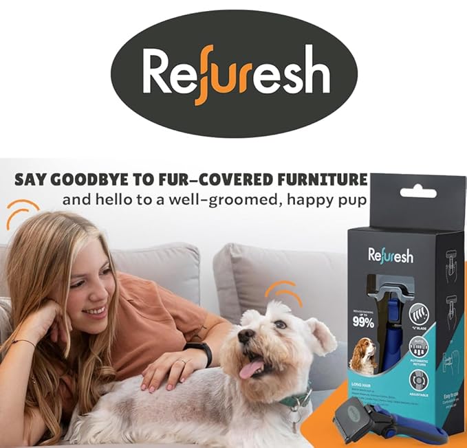 Deshedding Dog Brush for Long Hair (Small,Red) – Gentle Deshedding tool for Dogs & Cats – Reduces shedding, without damaging topcoat. Removes Loose Fur & Dead Undercoat.