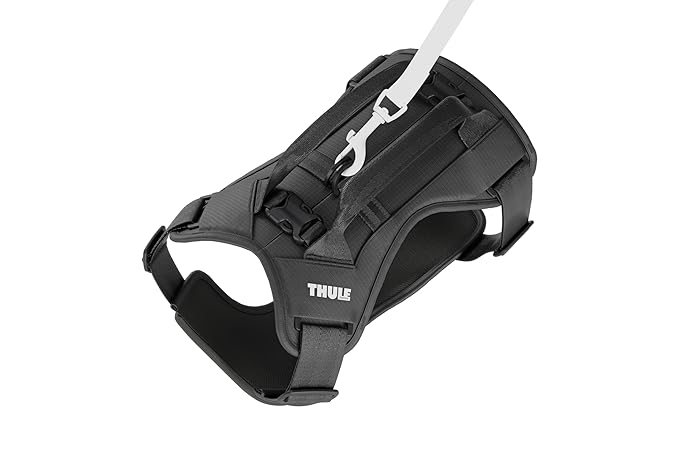 Thule Cappy Dog Harness S - Crash-Tested for Safety - Seatbelt passthrough - Adjustable & Easy to Clean - Padded Breathable mesh Panels - Leash Loop - Step-in Design