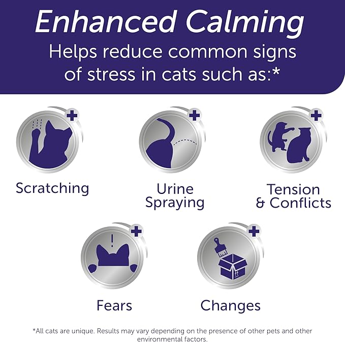 FELIWAY Optimum Cat, Enhanced Calming Pheromone Diffuser: 1 Diffuser Kit & 3 Refills