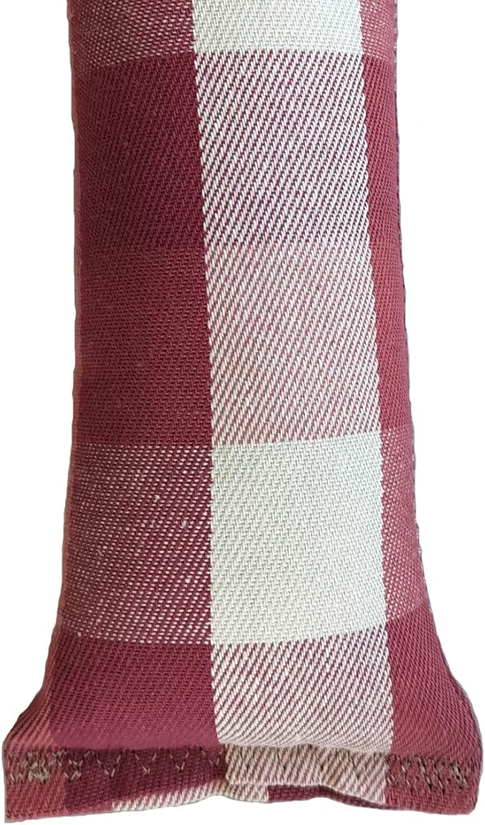 Extra Large 18" Catnip Kicker Toys/Kitty Kick Sticks/Cat-Nip Kick Sticks (Beige and Red Plaid) (Kickers Filled with 1 oz Premium Canadian Catnip)