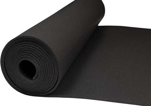 Playsafer Genaflex Rubber Gym Floor Mat, Heavy Duty Commercial Protective Gym Flooring Roll - 8mm Thick (10% Blue, 4' X 4')