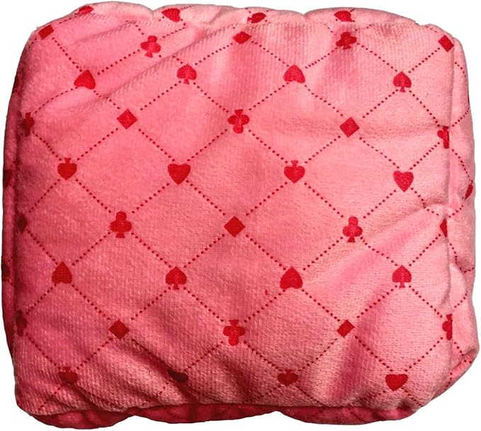 WowowMeow Small Animals Warm Hanging Cage Cave Bed for Hamsters, Guinea-Pigs, Rats, Rabbit and Chinchillas (L, Poker-Pink)