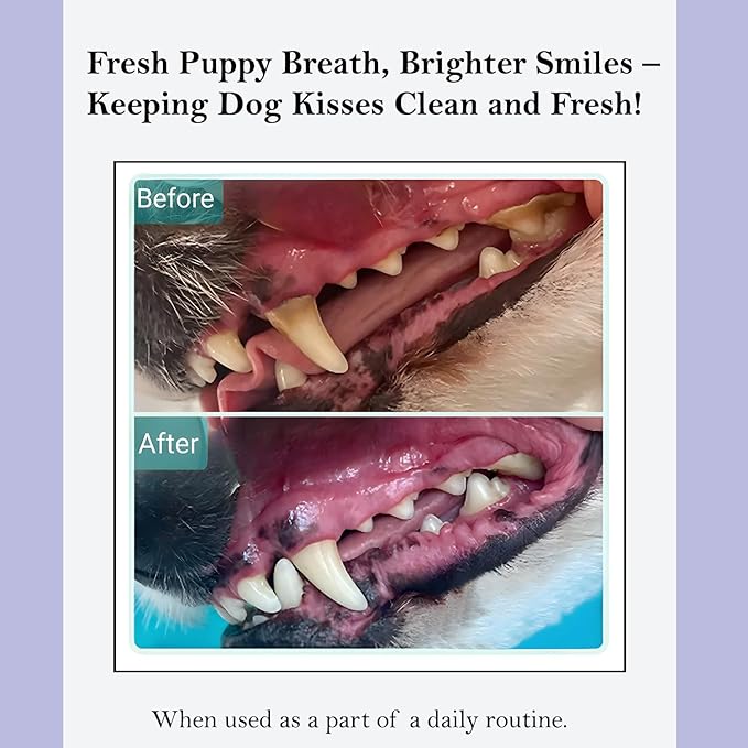 ROSEY'S PUPPY FRESH BREATH - Dog Water Additive for Dental Care - Maintains Fresh Breath & Clean Teeth for Dogs - Dog Breath Freshener for Promoting Healthy Gums & Fights Plaque Buildup - 8 Oz