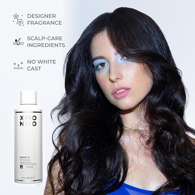 XMONDO Hair BOOST X Dry Shampoo, Zero Residue, Formulated with Saw Palmetto to Promote Scalp Care, Clinically Tested, Dermatologist Tested, Talc-free, Benzene-free, Free of aluminum starch, 5 oz
