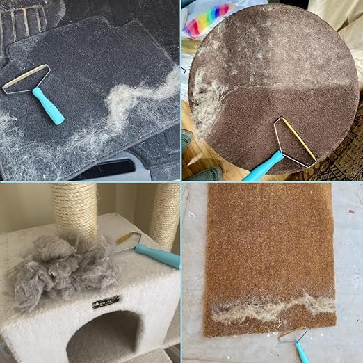 Uproot Cleaner Pro Pet Hair Removal Tool - Special Dog Hair Remover Multi Fabric Edge and Carpet Rake by Uproot Clean - Cat Fur Remover for Couch, Pet Towers, Rugs, Cat Mats and Trunks & Much More