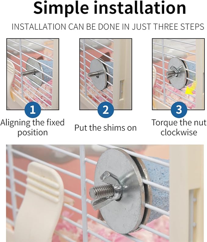 Bird Perches for Cage, Abrasive Surface High Calcium Mineral Parrot Perch Stand - Bird Nail File for Claw & Beak Health, Colorful Ceramic Bird Cage Accessories (Green, Shell)