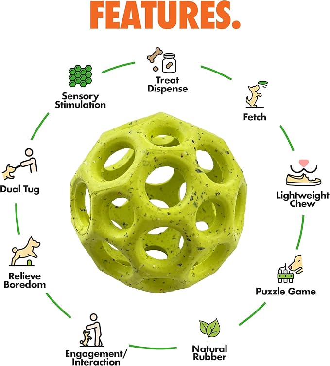 Max Fusion with Nike Grind, Arlee Helix Dog Toy, Chew Toy for Play, Fetch, Tug, M