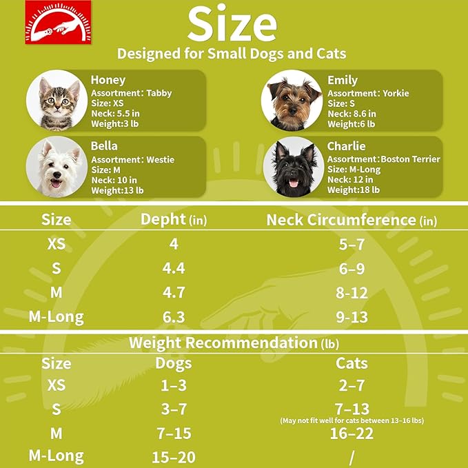 Agape Soft Dog Cone for Small Dogs & Cats, Comfy Dogs Recovery Collar After Surgery, Adjustable E Collar Alternative to Stop Licking, Protective Elizabethan Cones for Pup&Kitty, Comfortable Dog Cones