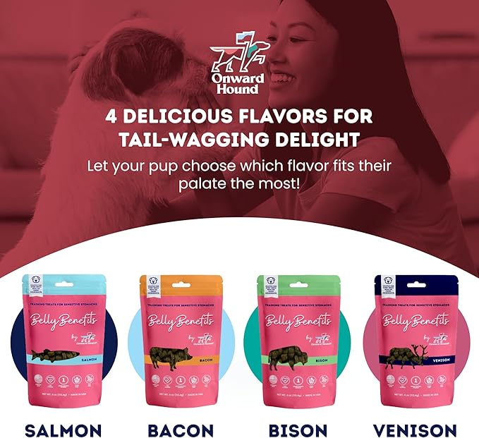 Training Treats for Dogs - Soft Venison - Low Calorie Dog Training Treats for Sensitive Stomachs with Single Source Premium Protein, Corn Free, & Soy Free Formula - 4 oz