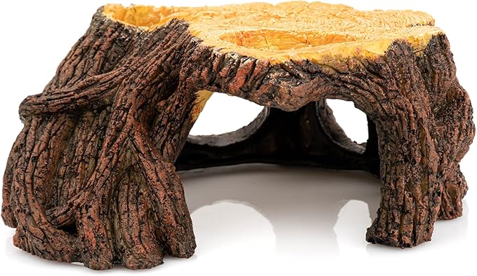 Reptile Hide Cave, Naturalistic Terrarium Décor, Safe Hideout for Ball Pythons, Bearded Dragons, Leopard Geckos