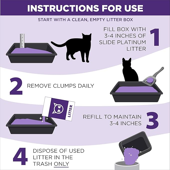 ARM & HAMMER Clump & Seal Slide Platinum Multi-Cat Clumping Litter, Easy Clean, Superior Odor Control, 27.5 Lbs