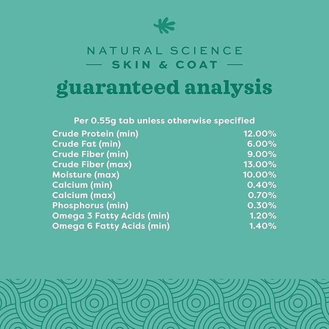 Oxbow Animal Health Natural Science Skin & Coat Support, Supplement for Rabbit & Guinea Pig, Made with Oxbow Timothy Hay, Includes Palm Oil & Omega 3 & 6 Fatty Acids, Made in USA, 4.2 oz Bag
