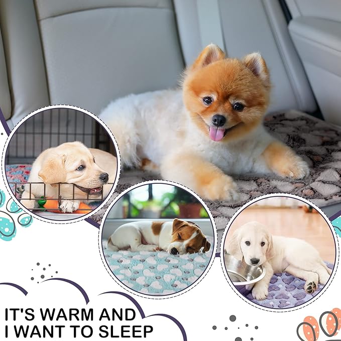 Reginary 4 Pcs Waterproof Guinea Pig Blankets Washable Small Animal Fleece Bedding Absorbent Guinea Pig Cage Liners Reusable Pet Pee Pad Sleep Mat for Hamster Ferret(Heart Pattern,12 x 12 Inch)