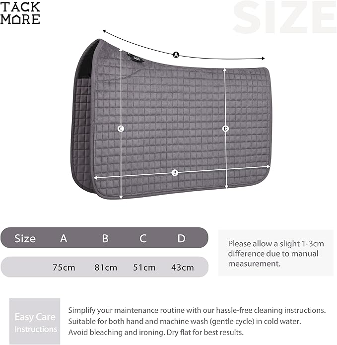 Tackmore Western Saddle Pad Breathable, Shock-Absorbing Saddle Pad