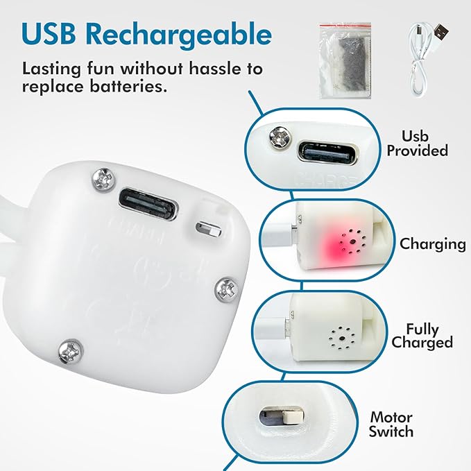 Vannon Cat Toys Flapping Bird(Cannot Fly), Rechargeable Touch Activated Kitten Toy Interactive Cat Exercise Toys with Catnip and Feather for Indoor Cat - Bule