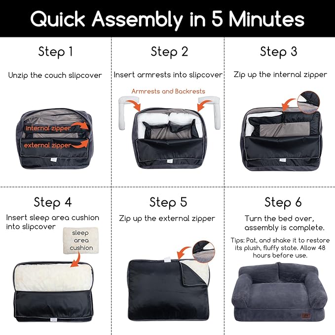 Hollypet Fluffy Plush Pet Cat Couch Sofa Soft Calming Pet Dog Sofa Beds for Medium Small Cats and Dogs, Mint Green