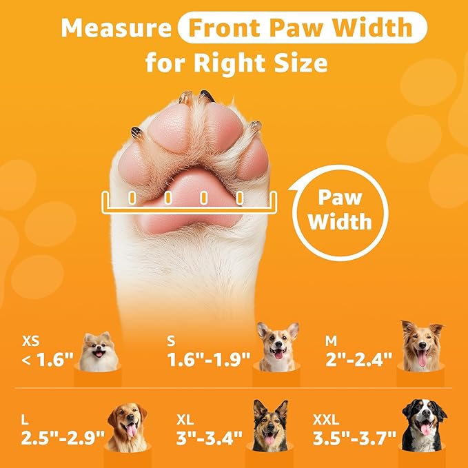 LOOBANI Dog Socks to Prevent Licking Paws - Dog Socks for Hardwood Floors Anti Slip for Traction Control - Dog Grippy Socks for Senior Dog Small Medium Large Dogs on Tile Floors, Black S