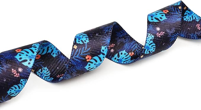 Mercano Adjustable Dog Collar - Special Design Patterns, Soft Nylon Comfortable Durable Pet Collar for Small Medium Large Dogs (XS, Monstera)