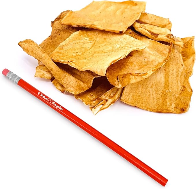 ValueBull USA Rawhide Chips, Chicken Infused, 1 Pound - Natural & Safe, USA Beef Hide, Long Lasting, Chemical Free, No Artificial Flavors