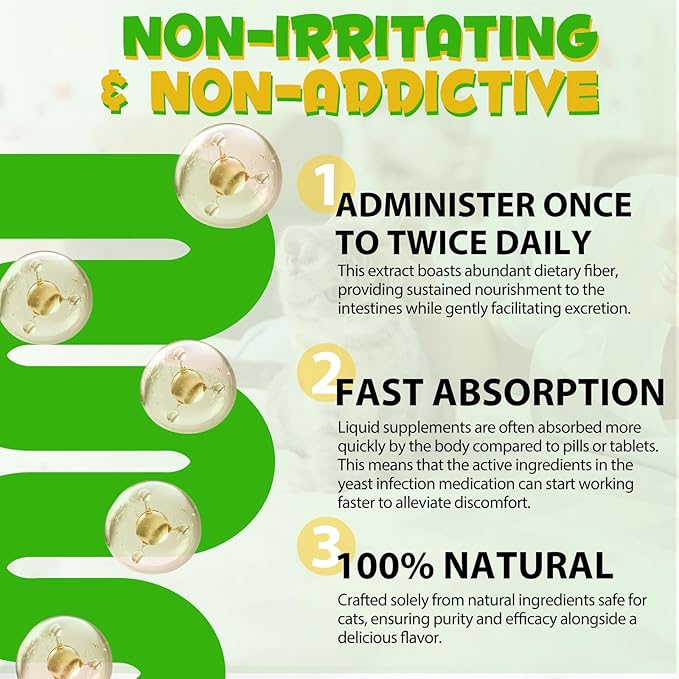 Cat Constipation Relief, Liquid Drops Supports Laxative Relief, Cat Herbal Supplements, Stool Softener Laxative Constipation Relief, Chicken Flavour- 60ml / 2 fl.oz(2PCS)