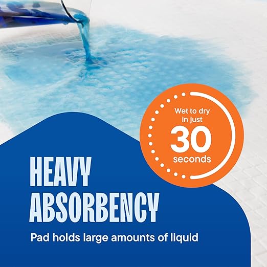 Disposable Changing Pads [100-Pack] Diaper Pad for Baby, Puppy & Dog - Pee & Wee Underpads - Chux Potty Training Liner - Changing Table Cover - 17"x13" Leak-Proof Liners for Incontinence & Travel Use