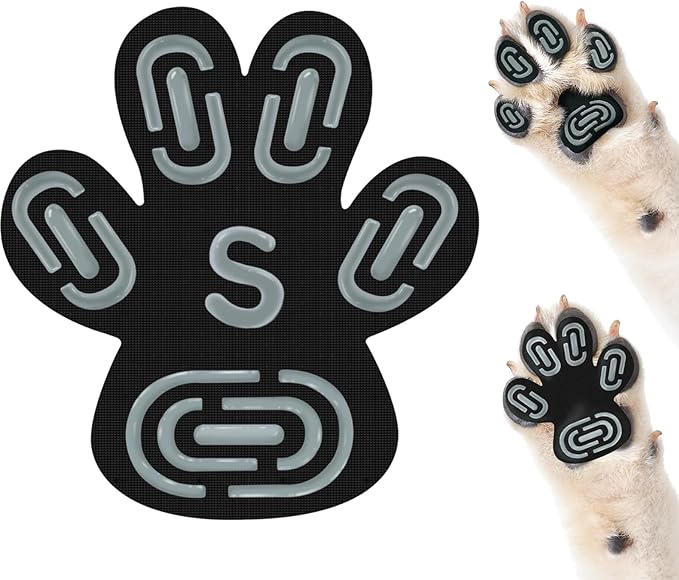 Anti-Slip Dog Paw Protector Pads for Senior Dogs, Dog Paw Adhesive Pads on Hardwood Floor,Senior Pets Essentials with Strong Traction,Puppy Grippers,12 Sets 48 pc S