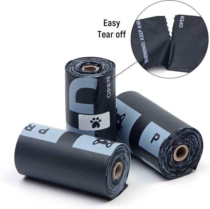 100% Certified Compostable Dog Poop Bags - Dr. C's Premium Dog Poop Bags - 120 Bags / 8 Rolls, Extra thick, Leak Proof, Unscented, Plant Based and Earth Friendly