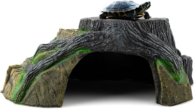 Reptile Hide Cave - Naturalistic Terrarium Décor for Reptiles and Amphibians, Safe & Comfortable Hideout