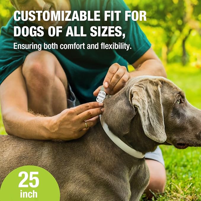 EcoVenger Flea & Tick Collar Repellent 2-Pack White, Fits Both Dogs & Cats, Built-in Pant-Based Formula Strong Repellency Slow Release, Lasting Deterrence and Protection, Pleasant Aroma, Waterproof