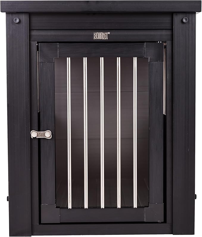 New Age Pet ecoFLEX Pet Crate/End Table, Small, Espresso 23.8"L x 18.2"W x 22.2"H