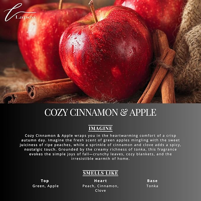 Cozy Cinnamon & Apple Carpet Freshener Powder: Powerful Odor Eliminator for Home, Upholstery Deodorizer, Carpet Deodorizer, Pet Urine, Cat Litter Box - Cozy Cinnamon & Apple Fragrance.