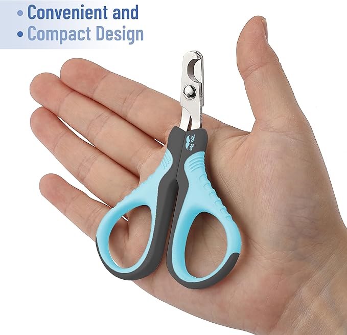 Mr. Pen Cat Nail Trimmer - Sky Blue & Dark Gray, Suitable for Cats & Kittens, Small Dogs