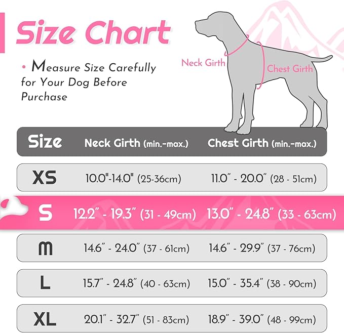 Eagloo Dog Harness Small Sized Dog, No Pull Service Vest with Reflective Strips and Control Handle, Adjustable and Comfortable for Easy Walking, No Choke Pet Harness with 2 Metal Rings, Pink, S