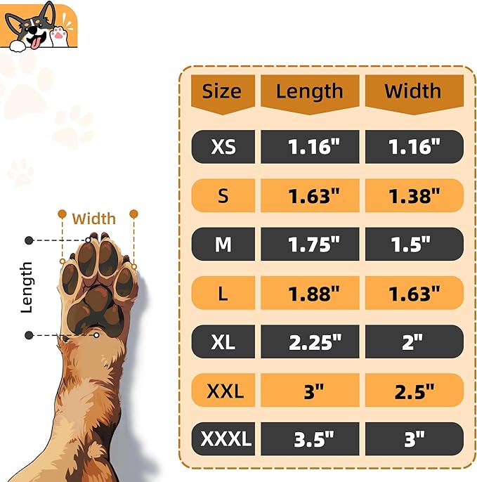 Anti-Slip Dog Paw Protector Pads for Senior Dogs, Dog Paw Adhesive Pads on Hardwood Floor,Senior Pets Essentials with Strong Traction,Puppy Grippers,12 Sets 48 pc M